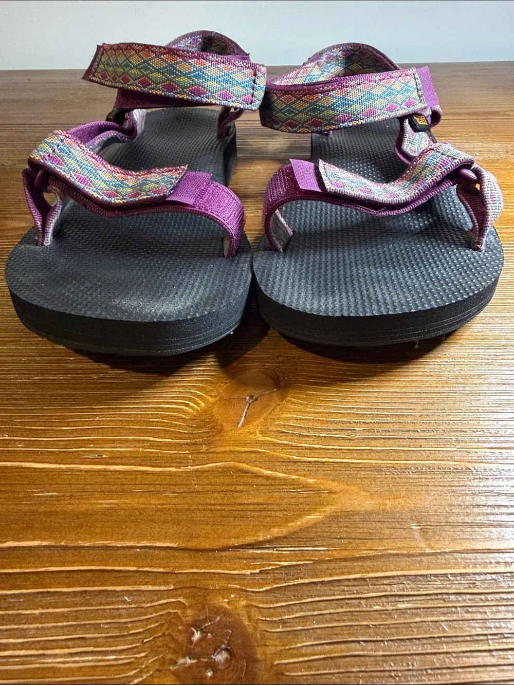 Teva Womens Original Universal Sandal Miramar Fade Dark Purple Multi Sz 10